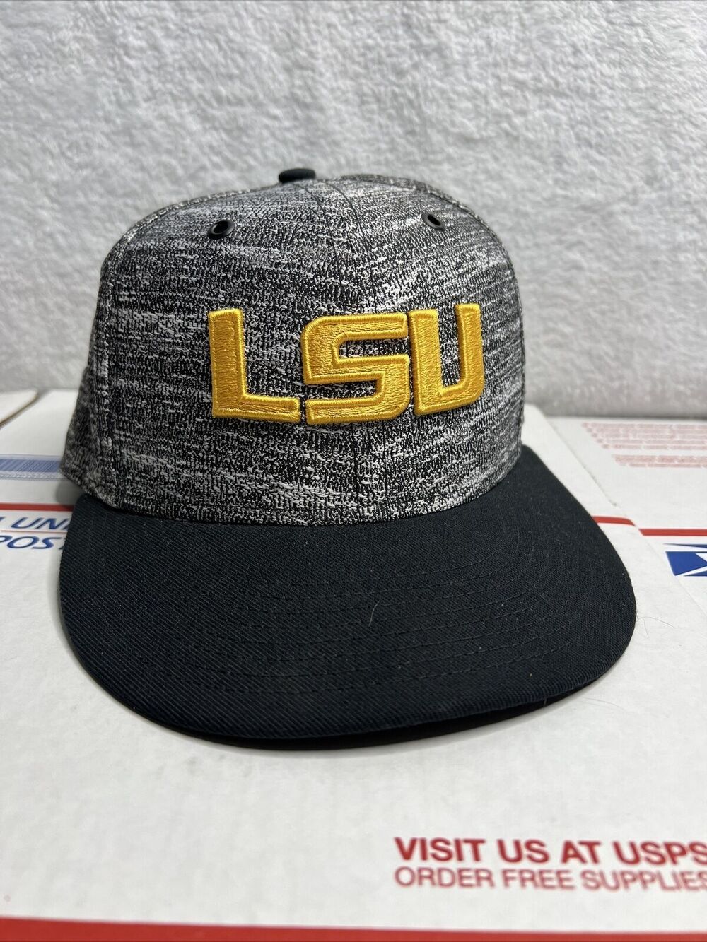 LSU Tigers Louisiana State Tigers Hat Cap Nike True Gray Gold Snapback SEC